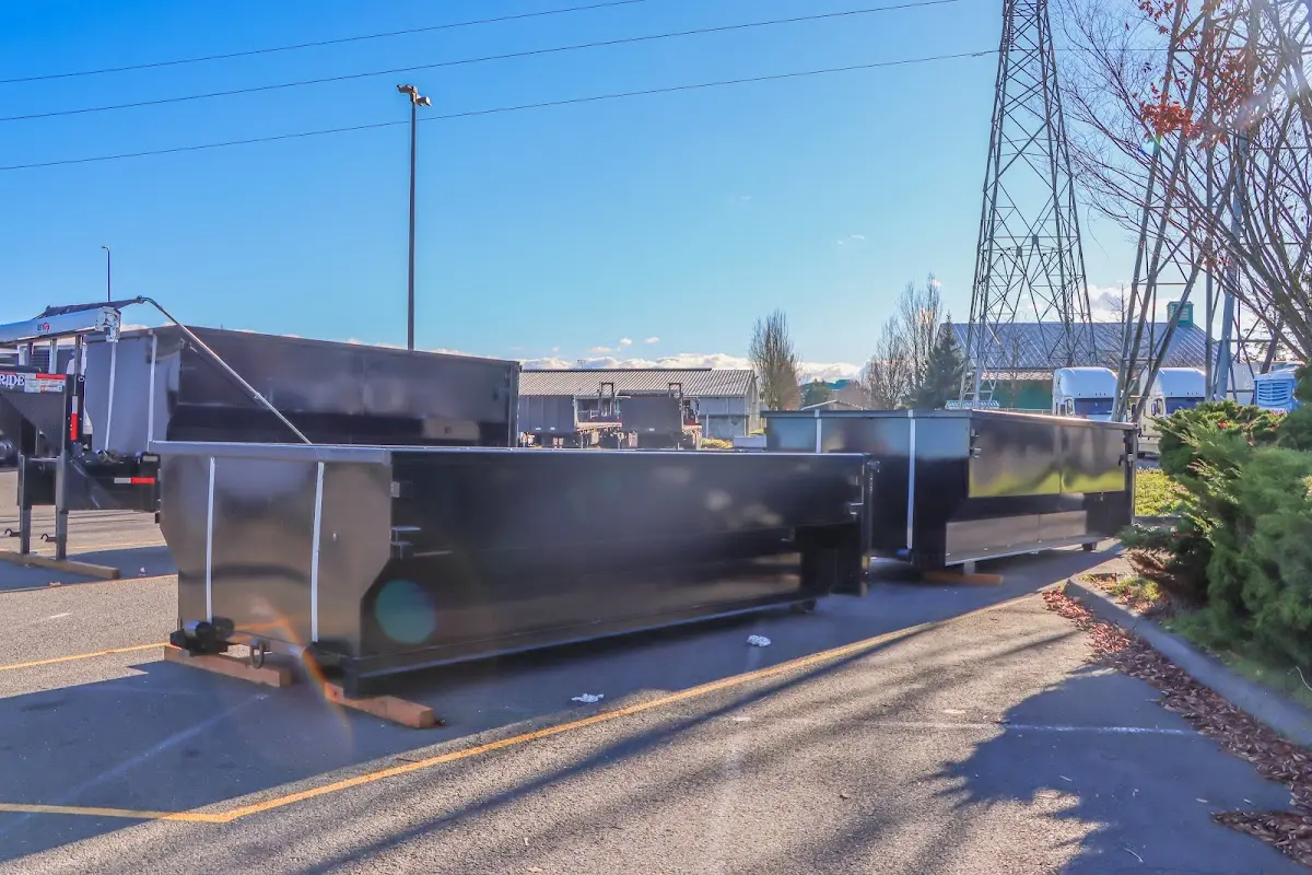 Roll-off dumpster ready for waste disposal at job site for Roofing Dumpster Rental in El Mirage